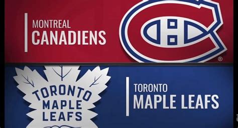 maple leafs vs canadiens schedule